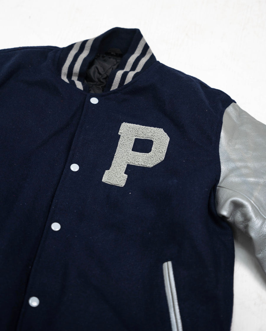 Navy/ Grey Letterman Jackets