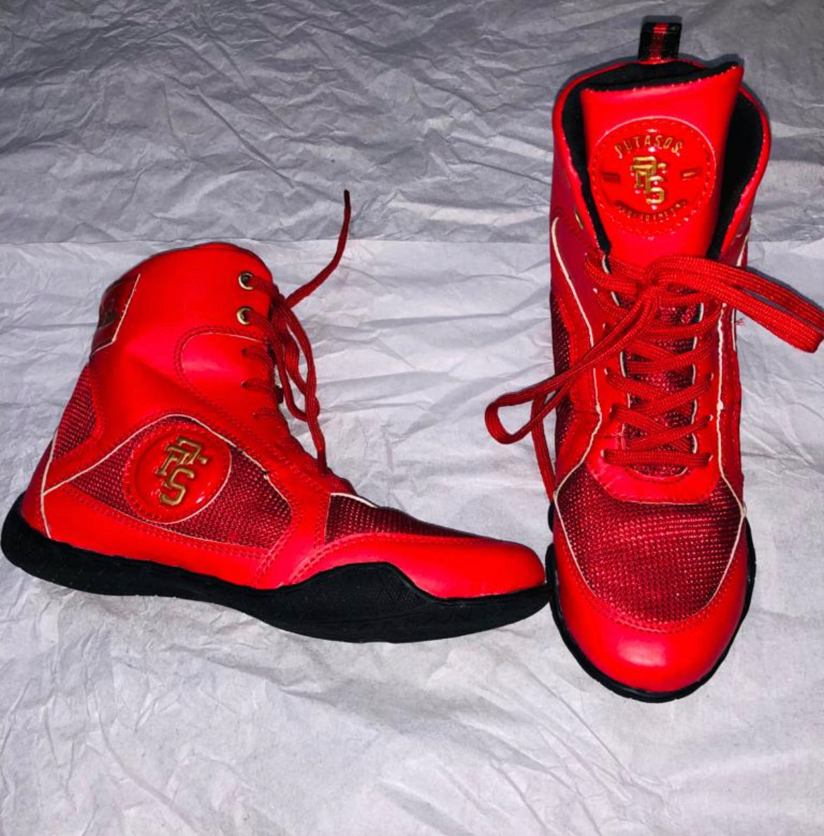 Boxing Shoes Red Gold - Black Coming Soon