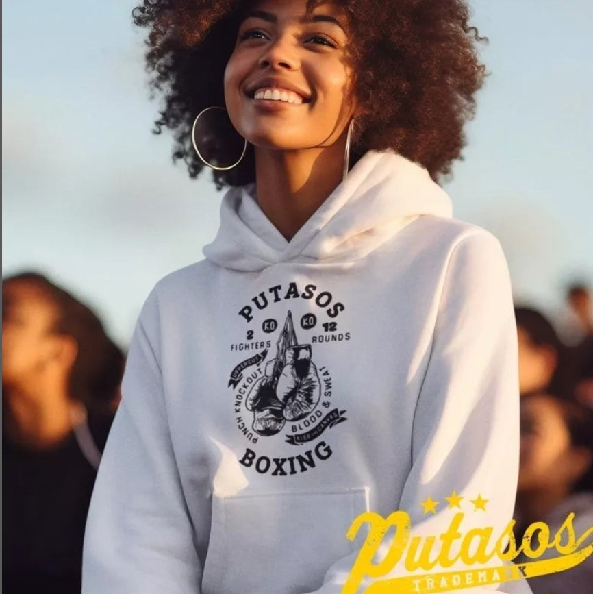 Knockout Putasos Hoodie White