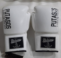Black on white Putasos Original Boxing Glove - Laced