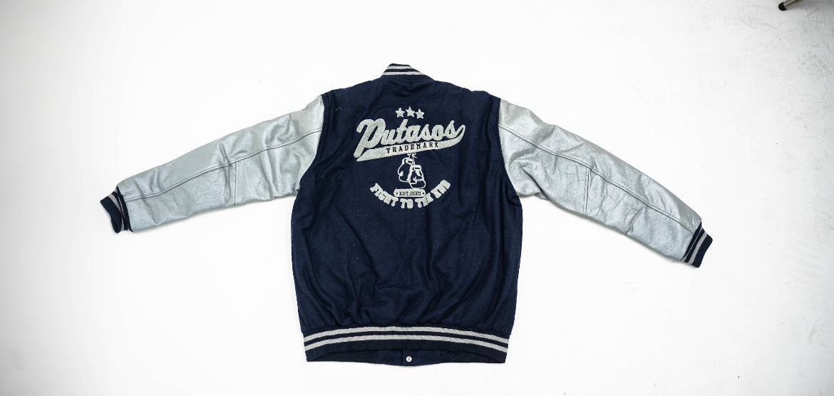 Navy/ Grey Letterman Jackets