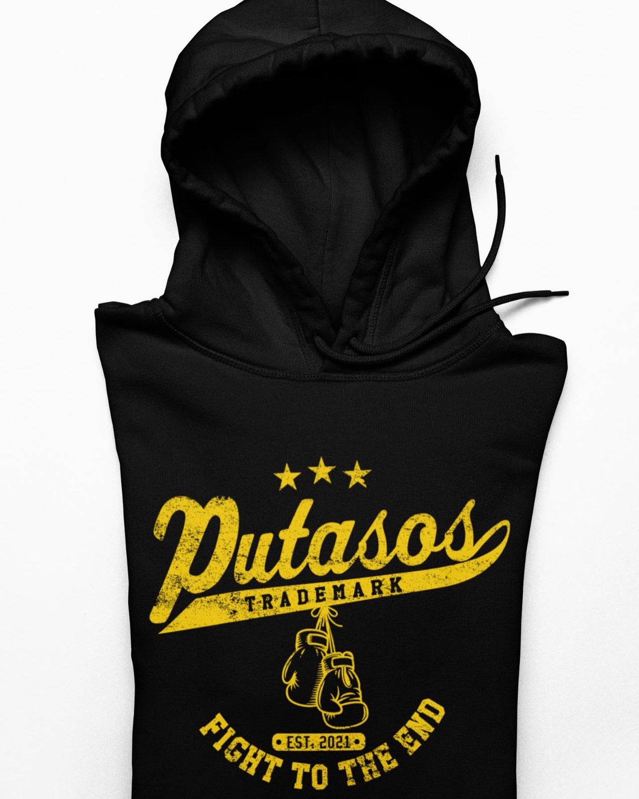 Yellow Black Putasos Original Hoodie