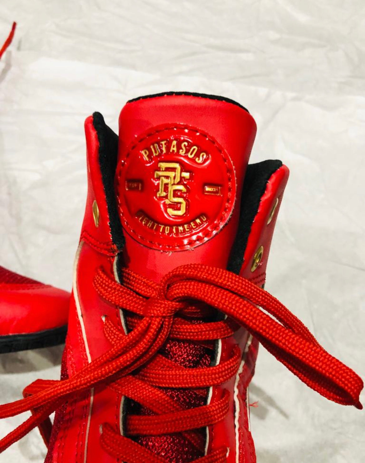 Boxing Shoes Red Gold - Black Coming Soon