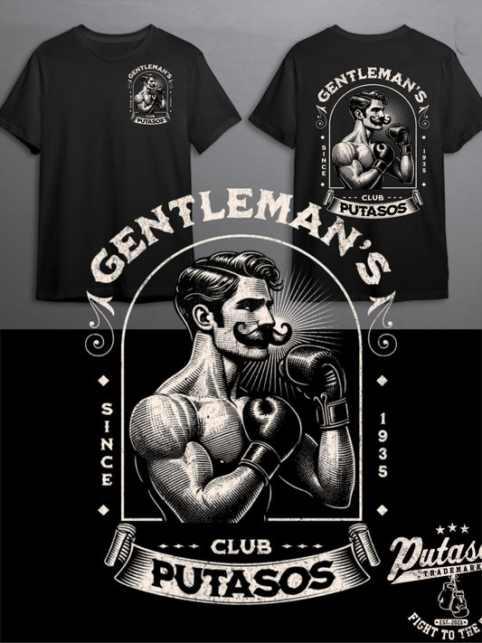 Gentleman’s Club PUTASOS T-Shirt – Vintage Boxing Style