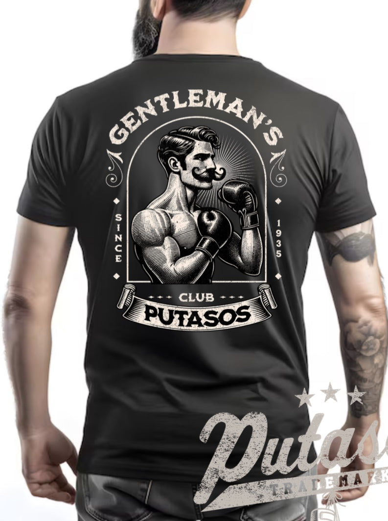 Gentleman’s Club PUTASOS T-Shirt – Vintage Boxing Style