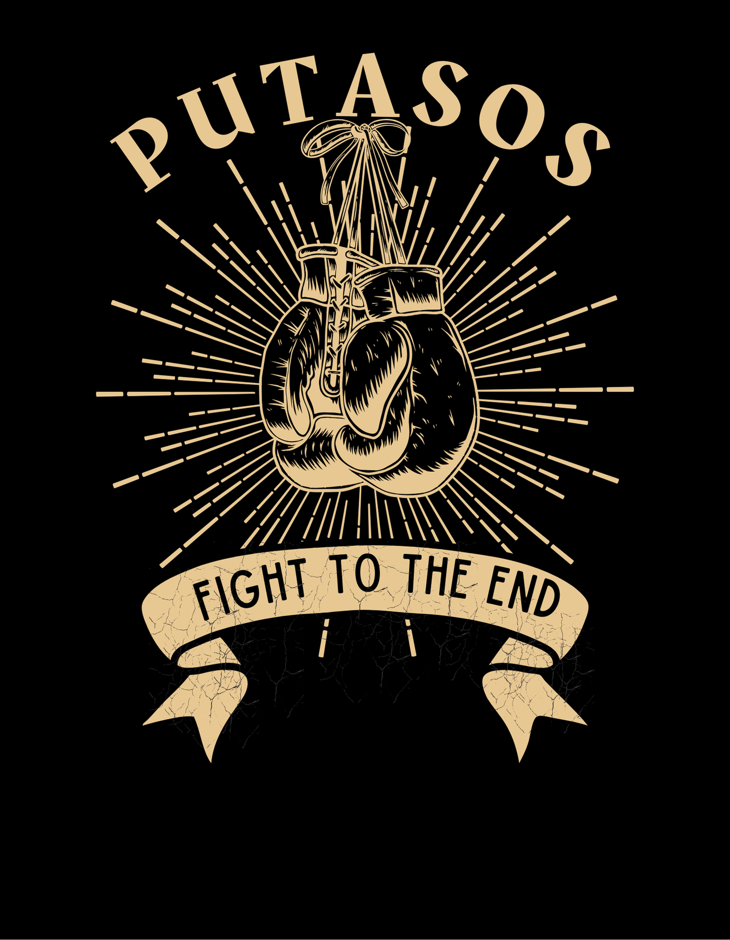 Vintage PUTASOS Fight Gear: Knock Out Punches hoodie