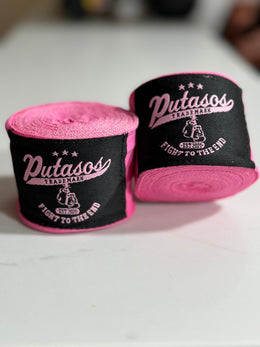 Wrist wraps Yellow Black Putasos Logo